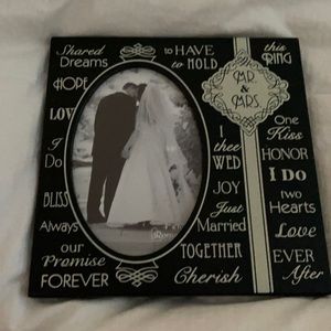 Wedding picture frame